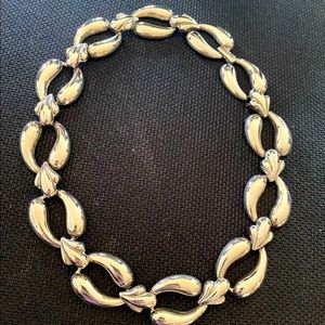 Chrome Statement Necklace